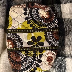 Vera Bradley Green and Black Quilted Pouch